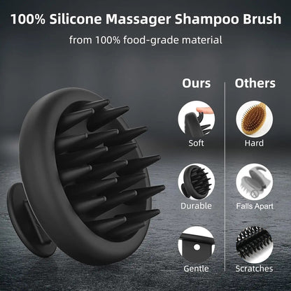 Scalp Massager Scrubber - Silicone